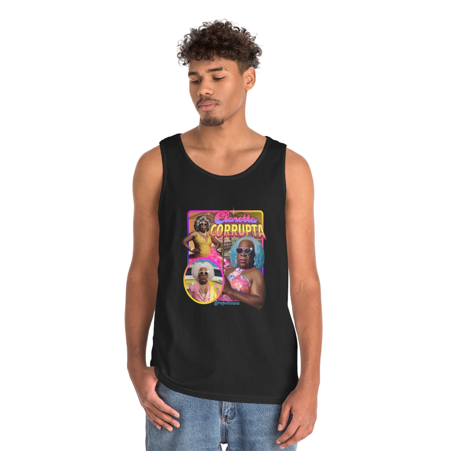 Claretta Corrupta - Gender Inclusive Cotton Tank